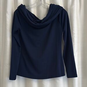 Elegant Navy Blue Women's Top